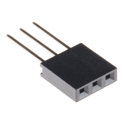 Stackable Header - Female (PTH, 0.1in., 3-Pin)