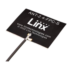 2.4 GHz FPC Antenna, 25x20mm, Horizontal 100mm Cable, MHF4