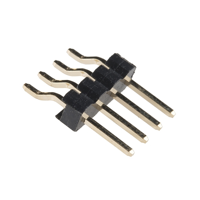 Right Angle Header - Female (SMD, 0.1in., 4-Pin)