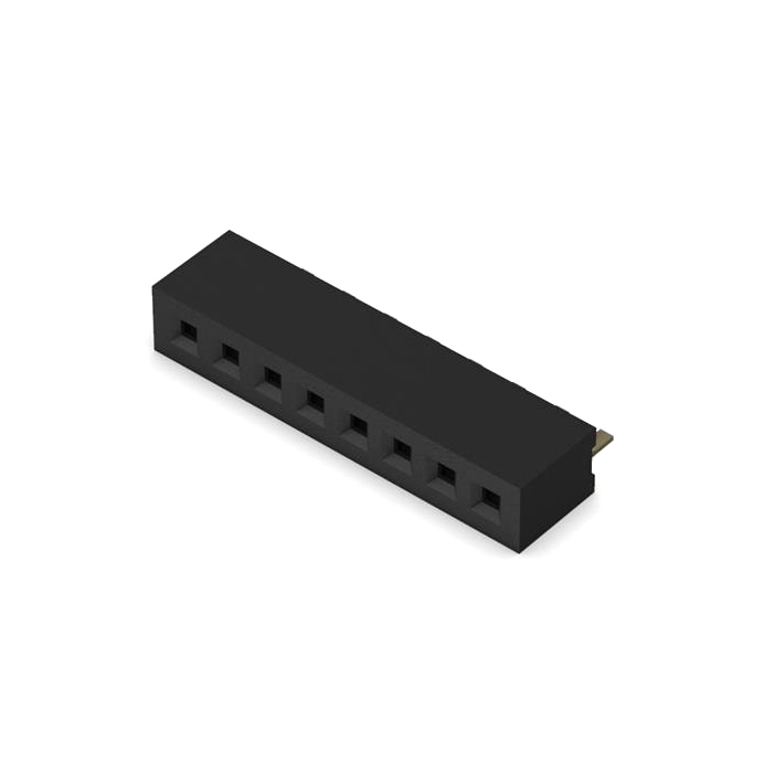 8-Pin Female Header, 1.0mm Pitch, Right Angle