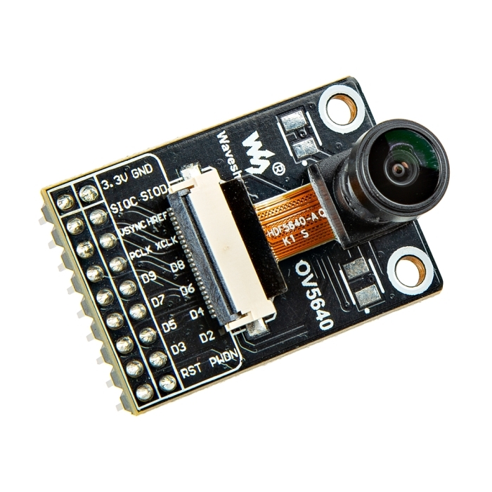 OV5640 Camera Board - 5 Megapixel (2592x1944), Fisheye Lens