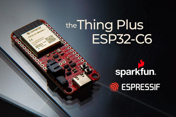 Picuture of new SparkFun ESP32-C6 for press release. 